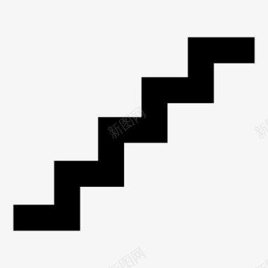 楼梯楼层台阶图标图标