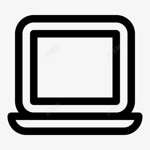 笔记本电脑个人电脑平板电脑图标svg_新图网 https://ixintu.com 个人电脑 平板电脑 笔记本电脑 纯线路