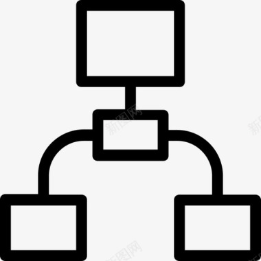 网络层次结构共享网络图标图标