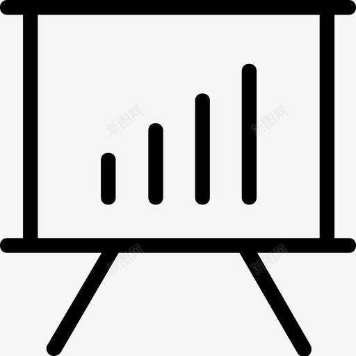 演示分析条形图图标svg_新图网 https://ixintu.com 分析 投影 数字营销 条形图 演示