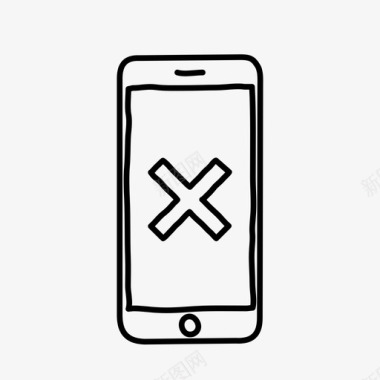 iphone取消设备手绘图标图标