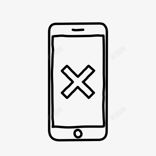 iphone取消设备手绘图标svg_新图网 https://ixintu.com iphone取消 x 屏幕 手绘 设备