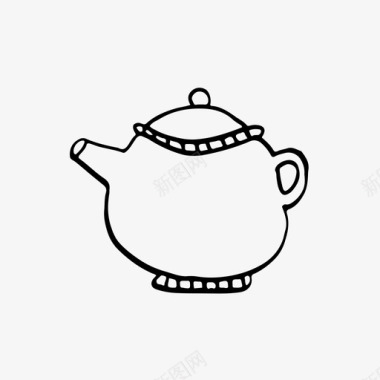 茶壶饮料插图图标图标