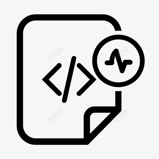 代码活动文件图形图标svg_新图网 https://ixintu.com html 代码文件 代码活动 图形 文件
