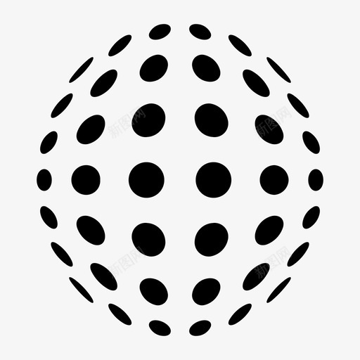 点球抽象形状图标svg_新图网 https://ixintu.com 形状 抽象 抽象点形状 点球