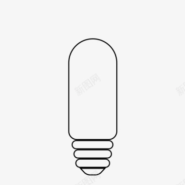 爱迪生短灯泡电想法图标图标