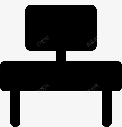 办公桌物品家具图标svg_新图网 https://ixintu.com 办公桌 家具 家居用品 物品