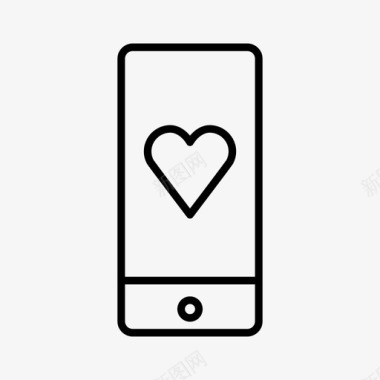 iphone心设备在线约会图标图标