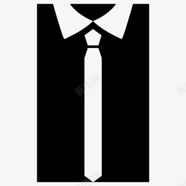 领带办公室领带职业领带图标图标