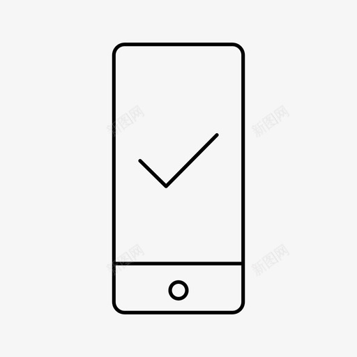 iphone检查复选标记设备图标svg_新图网 https://ixintu.com iphone检查 复选标记 屏幕 设备