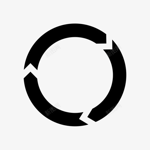 圆箭头连接刷新图标svg_新图网 https://ixintu.com 刷新 圆箭头 箭头和指针 连接 重新加载