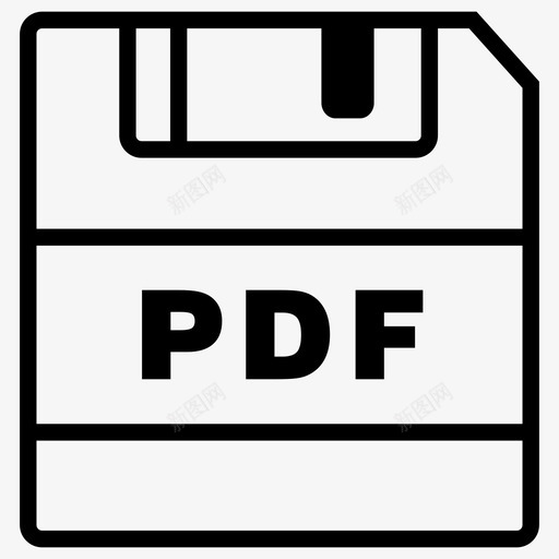 保存pdf文件pdf扩展名图标svg_新图网 https://ixintu.com pdf扩展名 保存pdf 保存图标 文件