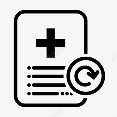 医疗报告重置文档文件图标图标