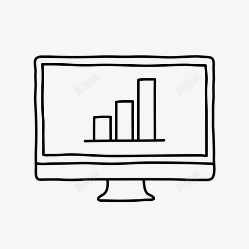 imac条形图条形图桌面图标svg_新图网 https://ixintu.com imac条形图 屏幕 手绘 条形图 桌面 设备