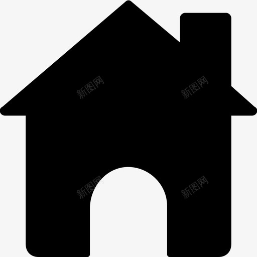 房子家小屋图标svg_新图网 https://ixintu.com 别墅 家 小屋 房子 网络和用户界面图标