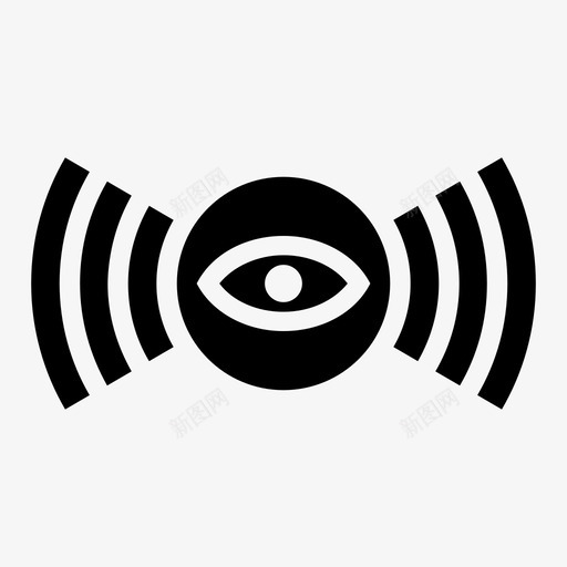 大哥wifi控制眼睛图标svg_新图网 https://ixintu.com wifi无线新概念 大哥wifi 安全 控制 无线摄像头 监控 眼睛