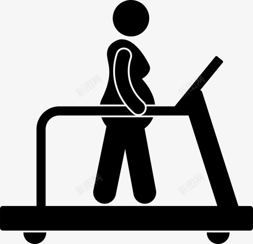 孕妇在跑步机上设备运动图标svg_新图网 https://ixintu.com 产前 健身 孕妇在跑步机上 怀孕 怀孕怀孕的婴儿 设备 运动