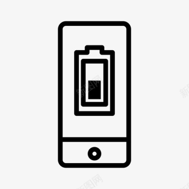 iphone电池充电充电设备图标图标