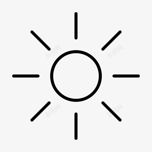 阳光明亮亮度等级图标svg_新图网 https://ixintu.com 亮度等级 光线 明亮 流行 阳光