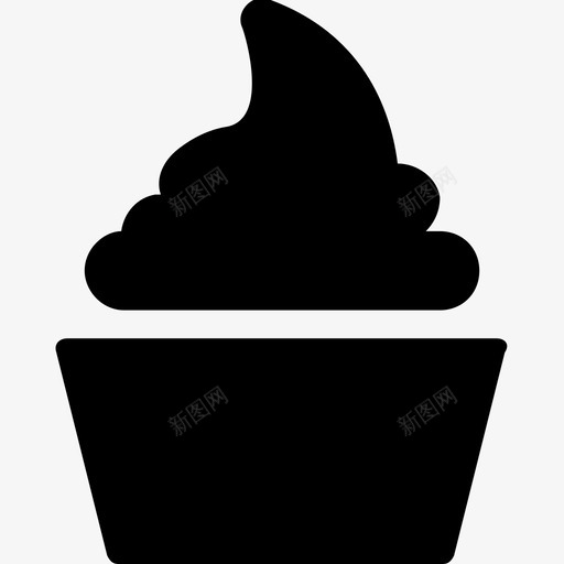 纸杯蛋糕甜点冰淇淋图标svg_新图网 https://ixintu.com 冰淇淋 冰淇淋杯 甜点 纸杯蛋糕 网络和用户界面图标 雪糕筒