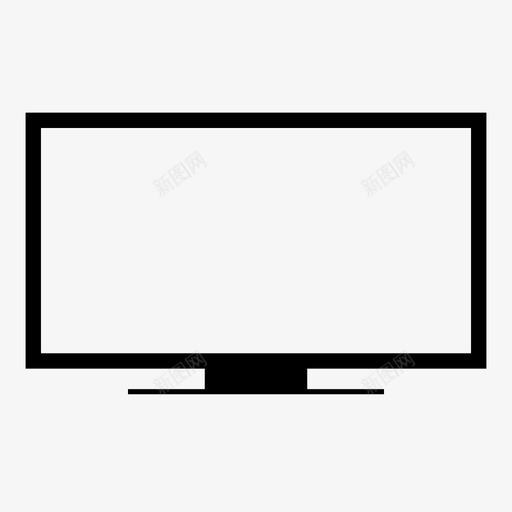 电视大屏幕显示器图标svg_新图网 https://ixintu.com 大屏幕 显示器 电视 设备