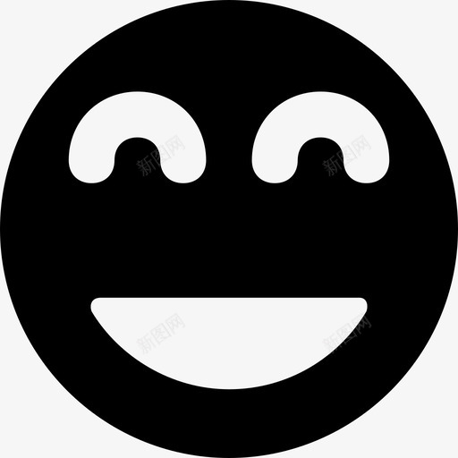 笑脸表情符号开心脸图标svg_新图网 https://ixintu.com 开心脸 笑脸 网页和用户界面图标 表情符号