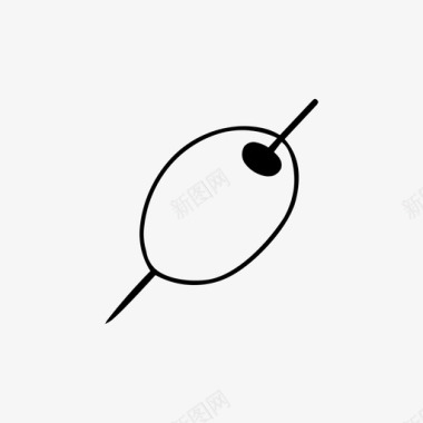 橄榄食物素描图标图标