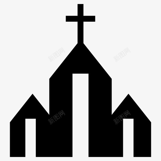 教堂教堂建筑上帝图标svg_新图网 https://ixintu.com 上帝 教堂 教堂建筑 祈祷 神父