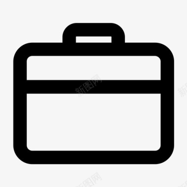 公文包行李手提箱图标图标