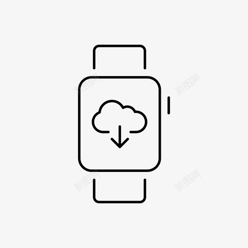 applewatch云applewatch设备图标svg_新图网 https://ixintu.com applewatch applewatch云下载 icloud 屏幕 设备