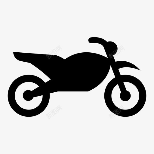 摩托车车辆图标svg_新图网 https://ixintu.com 摩托车 车辆
