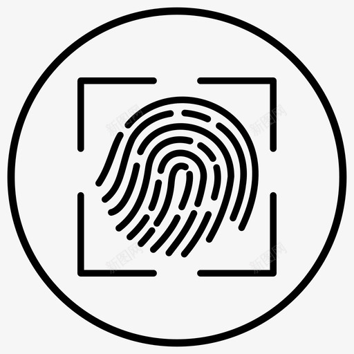 手指锁指纹证据图标svg_新图网 https://ixintu.com 侦察员安全 安全 手指锁 指纹 证据