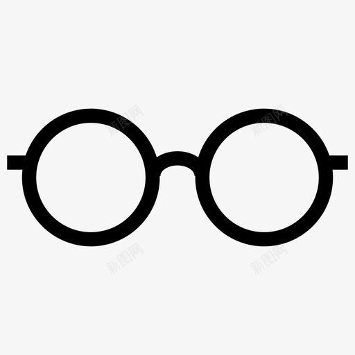 眼镜时尚光学图标svg_新图网 https://ixintu.com ios网络用户界面线图标 光学 时尚 眼镜