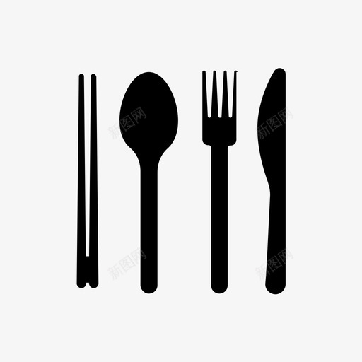 采购产品餐具餐具晚餐图标svg_新图网 https://ixintu.com 吃 晚餐 采购产品餐具 银器 餐具
