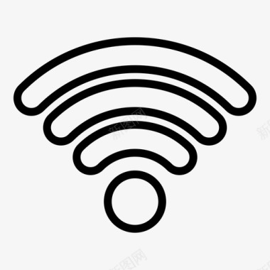 wifi通信技术图标图标