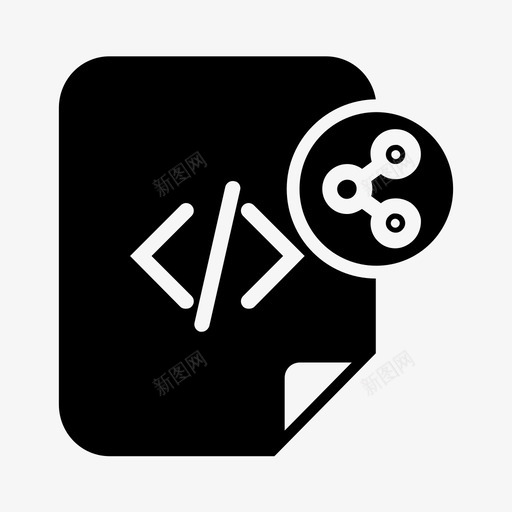 代码共享分配文件图标svg_新图网 https://ixintu.com html 代码共享 代码文件 分配 文件