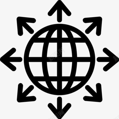 全球网络全球覆盖全球图标图标