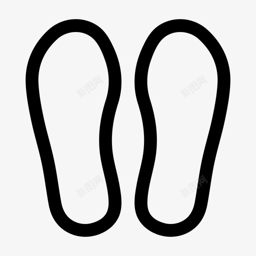 鞋垫脚矫正图标svg_新图网 https://ixintu.com 矫正 纯线条 脚 鞋 鞋垫
