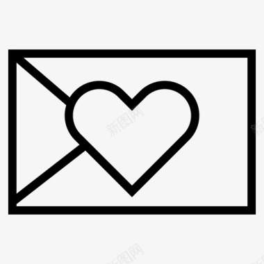 电子邮件爱情留言图标图标