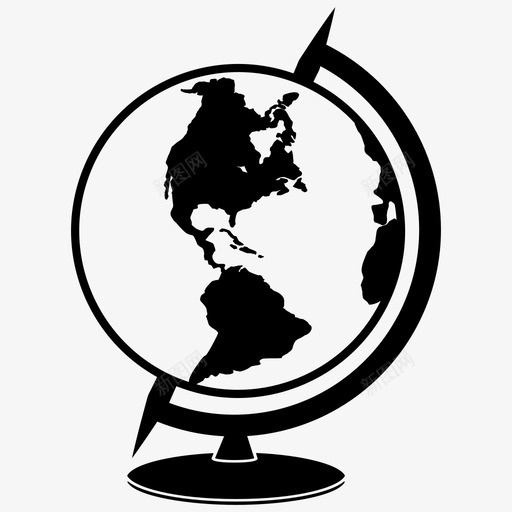 世界环球美国地球图标svg_新图网 https://ixintu.com 世界环球 南美洲 地图 地球 美国