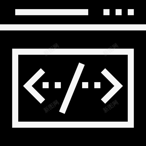 编码计算机html图标svg_新图网 https://ixintu.com html 在线 编码 网页 网页设计开发字形 计算机