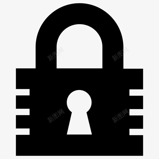 锁定授权挂锁图标svg_新图网 https://ixintu.com ios网络用户界面 密码 挂锁 授权 锁定 隐私
