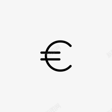 欧元货币工资图标图标
