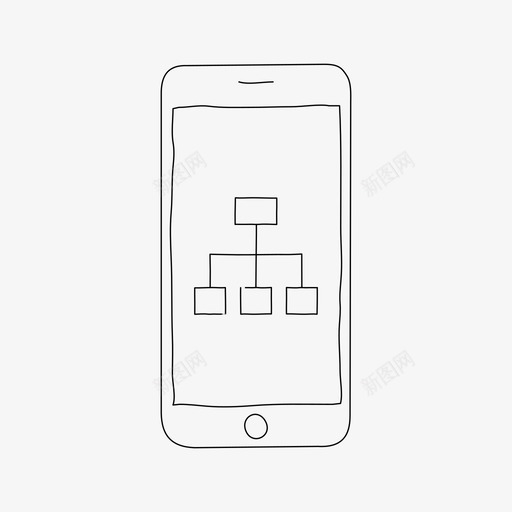 iphone网站地图图表设备图标svg_新图网 https://ixintu.com iphone网站地图 图表 屏幕 设备