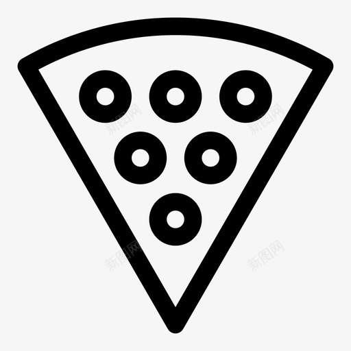 披萨快餐意大利香肠披萨图标svg_新图网 https://ixintu.com 快餐 意大利香肠披萨 披萨 披萨片 纯系列