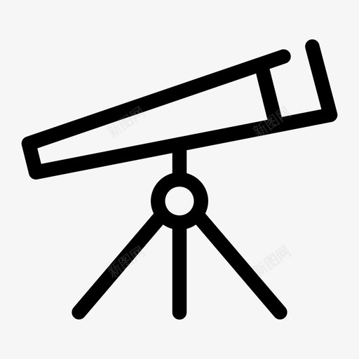 望远镜天文凝视图标svg_新图网 https://ixintu.com 凝视 天文 太空 教育剪贴画 望远镜 风景