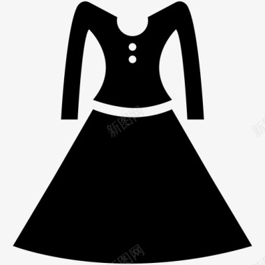 衣服时装女士图标图标