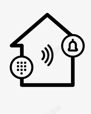 无线报警家庭安全家庭安全系统图标图标