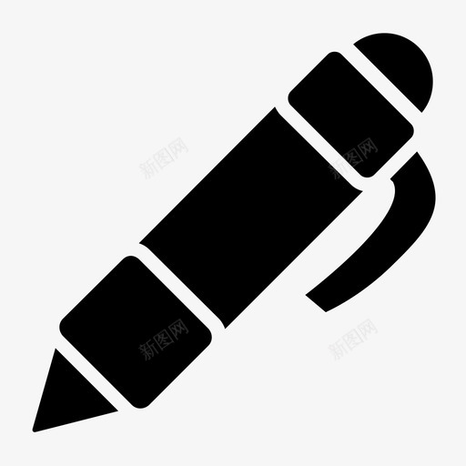 钢笔笔尖学校用笔图标svg_新图网 https://ixintu.com 书写笔 学习用品 学校用笔 笔尖 钢笔