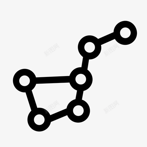 星座占星术天文学图标svg_新图网 https://ixintu.com 占星术 天文学 天文学科学 恐怖望远镜 星座 科学